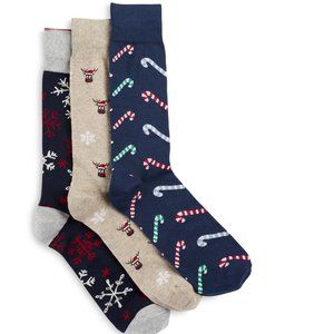 DXL 3-pk Holiday Casual Socks